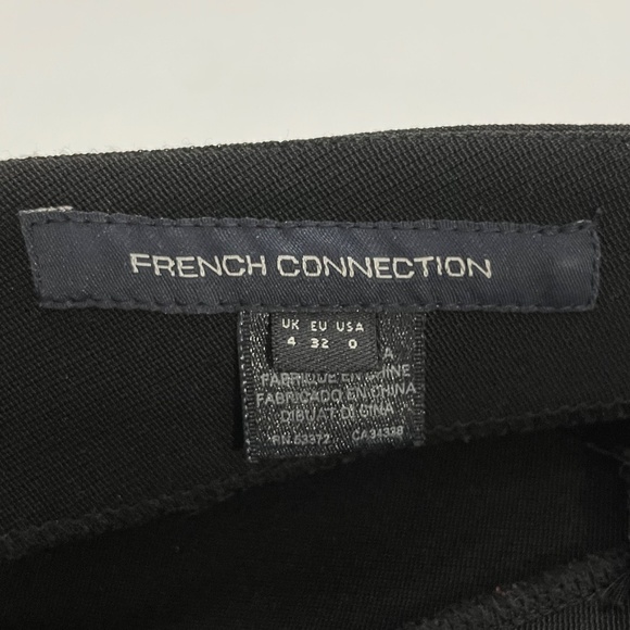 French Connection Sleeveless V-Back Bodycon Bandage Dress Black Size 0 - Picture 15 of 16